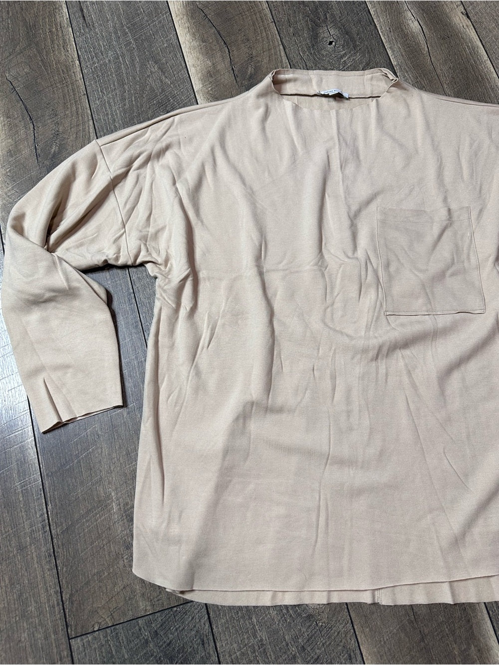 White Birch Buttery Soft Collared Neck Long Sleeve Top (new without tags)