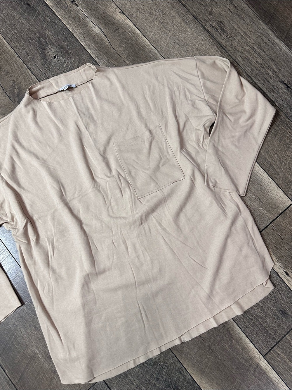 White Birch Buttery Soft Collared Neck Long Sleeve Top (new without tags)