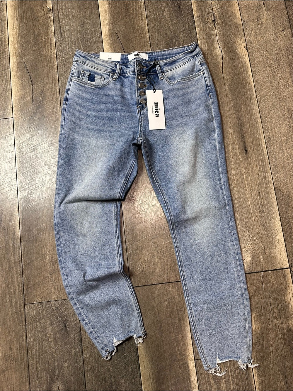 Mica Mid Rise Skinny Crop Jeans