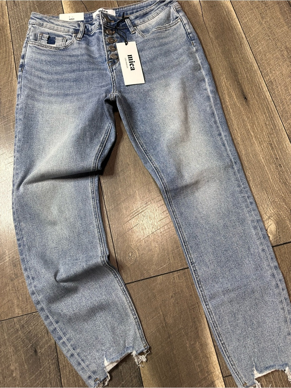 Mica Mid Rise Skinny Crop Jeans