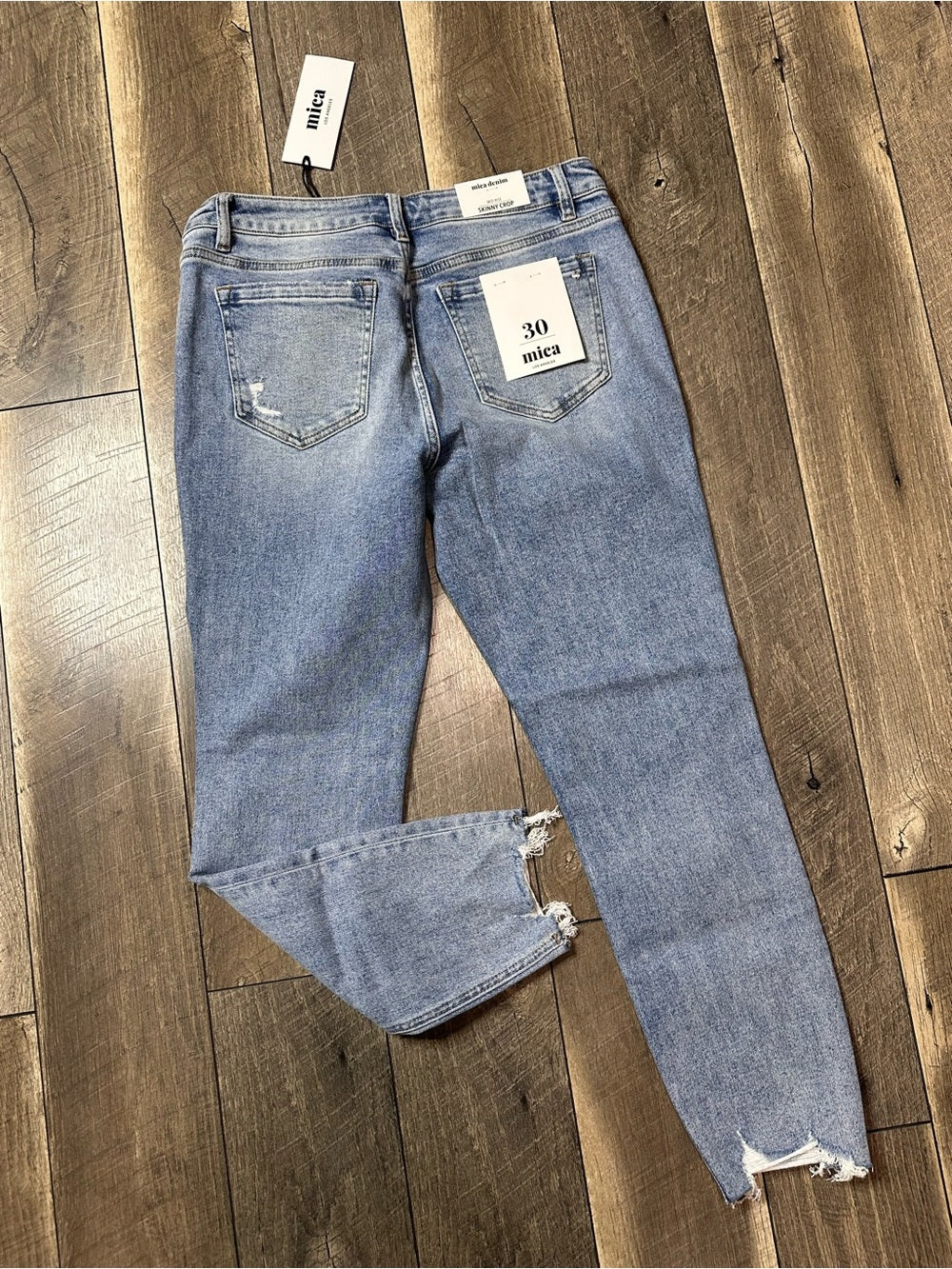 Mica Mid Rise Skinny Crop Jeans