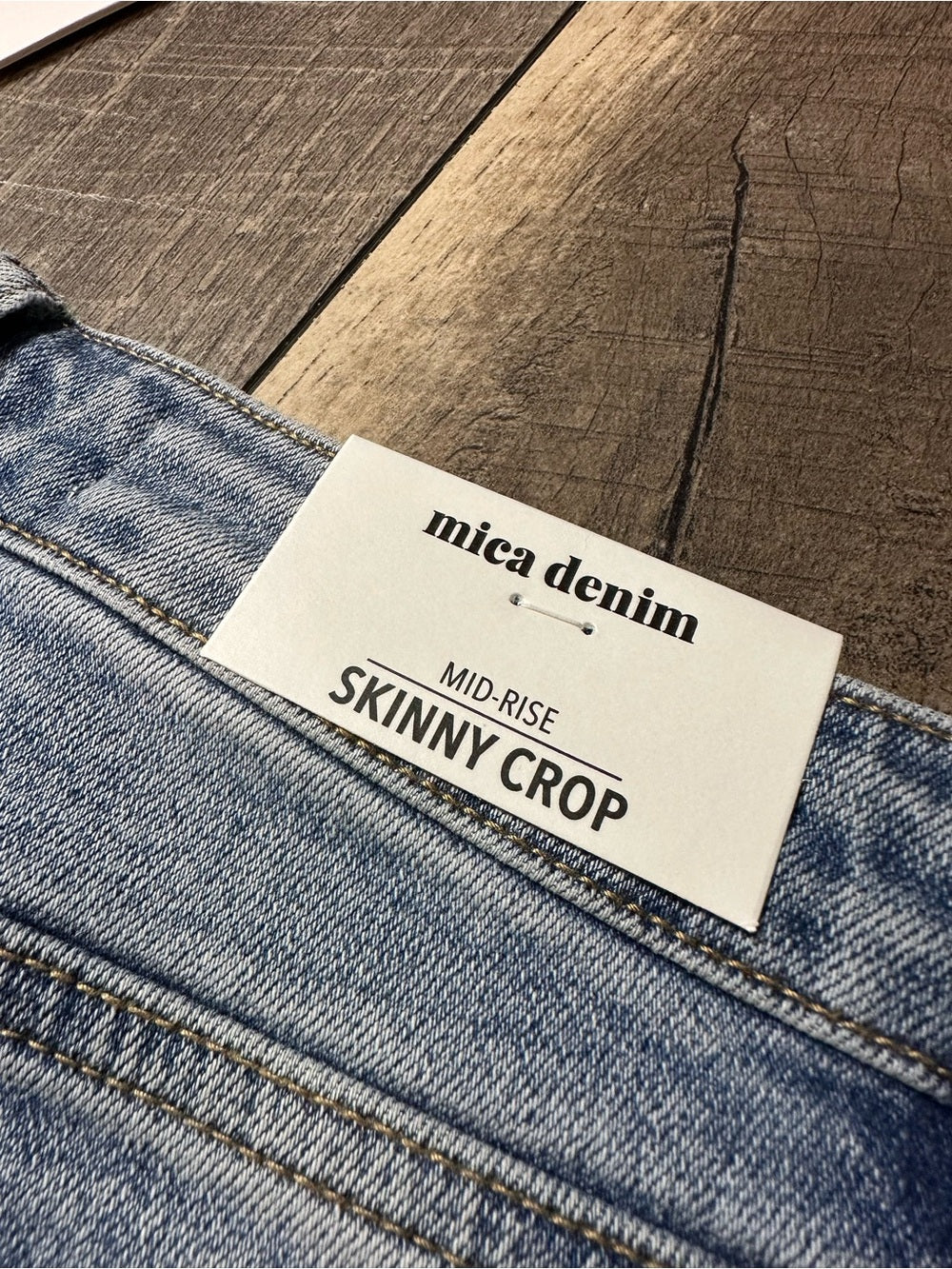 Mica Mid Rise Skinny Crop Jeans