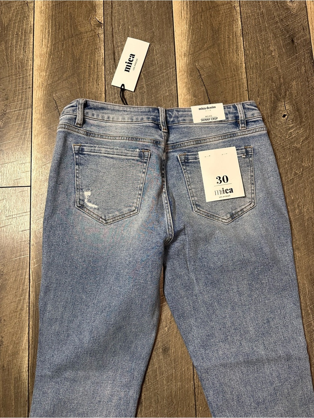 Mica Mid Rise Skinny Crop Jeans