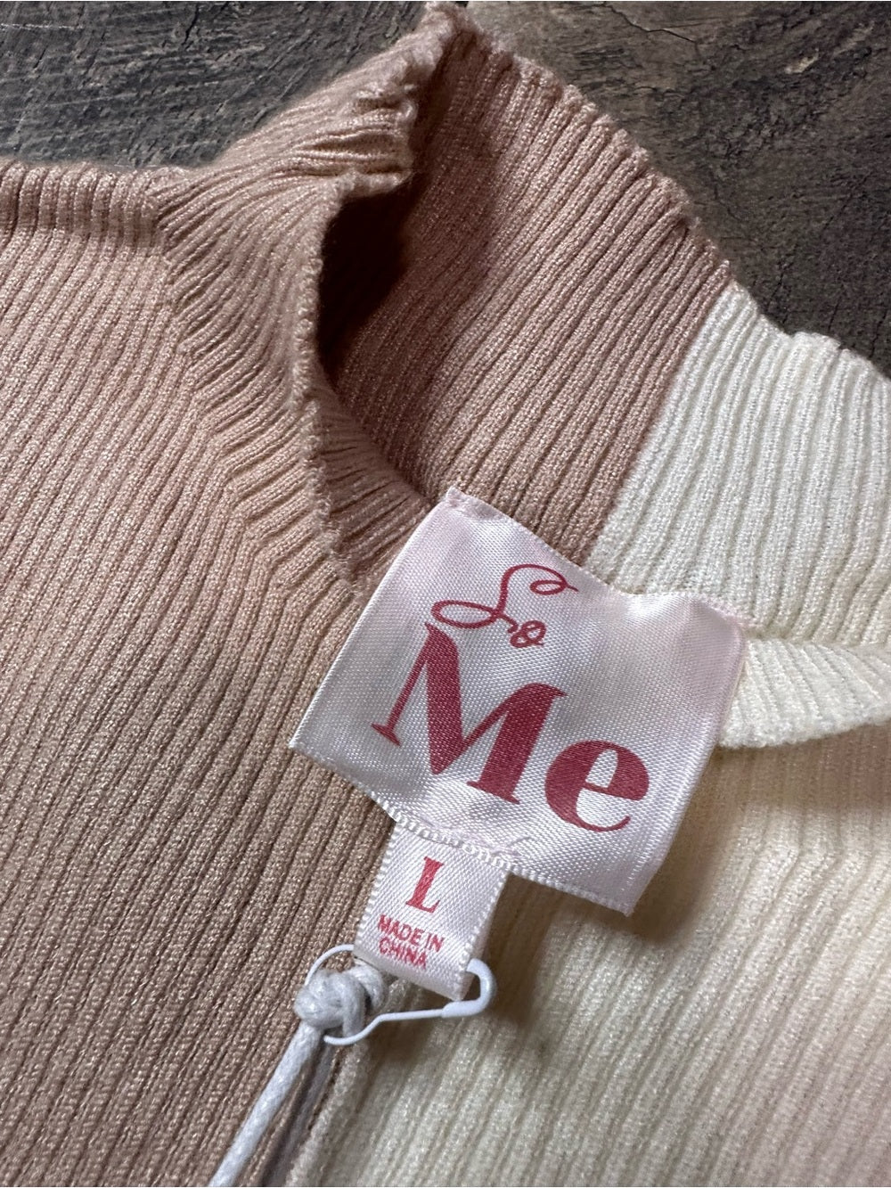 So Me Color Split Soft & Stretchy Sweater (new with tags)