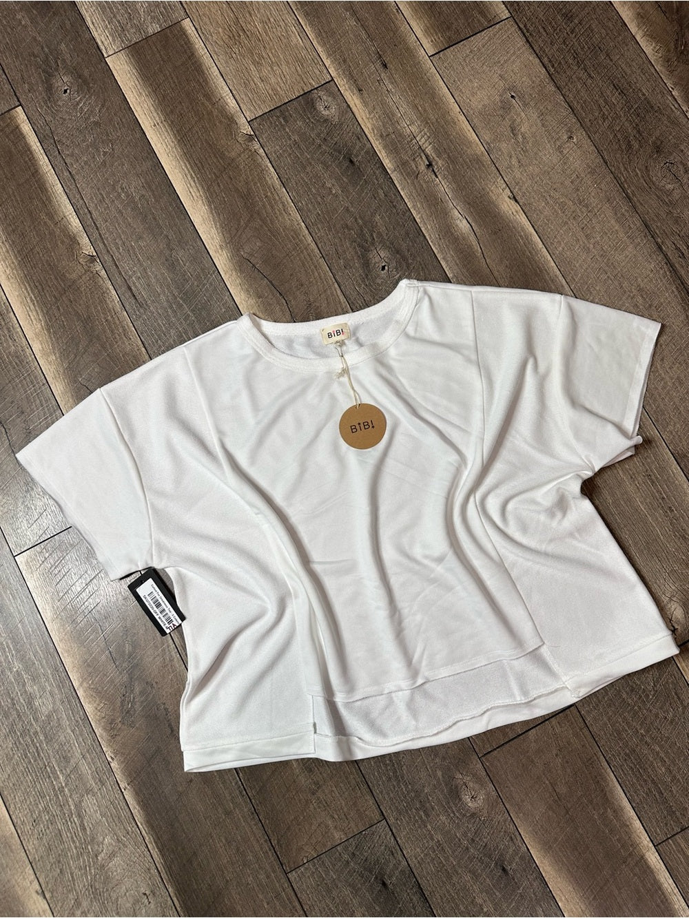 Bibi White Oversized Top