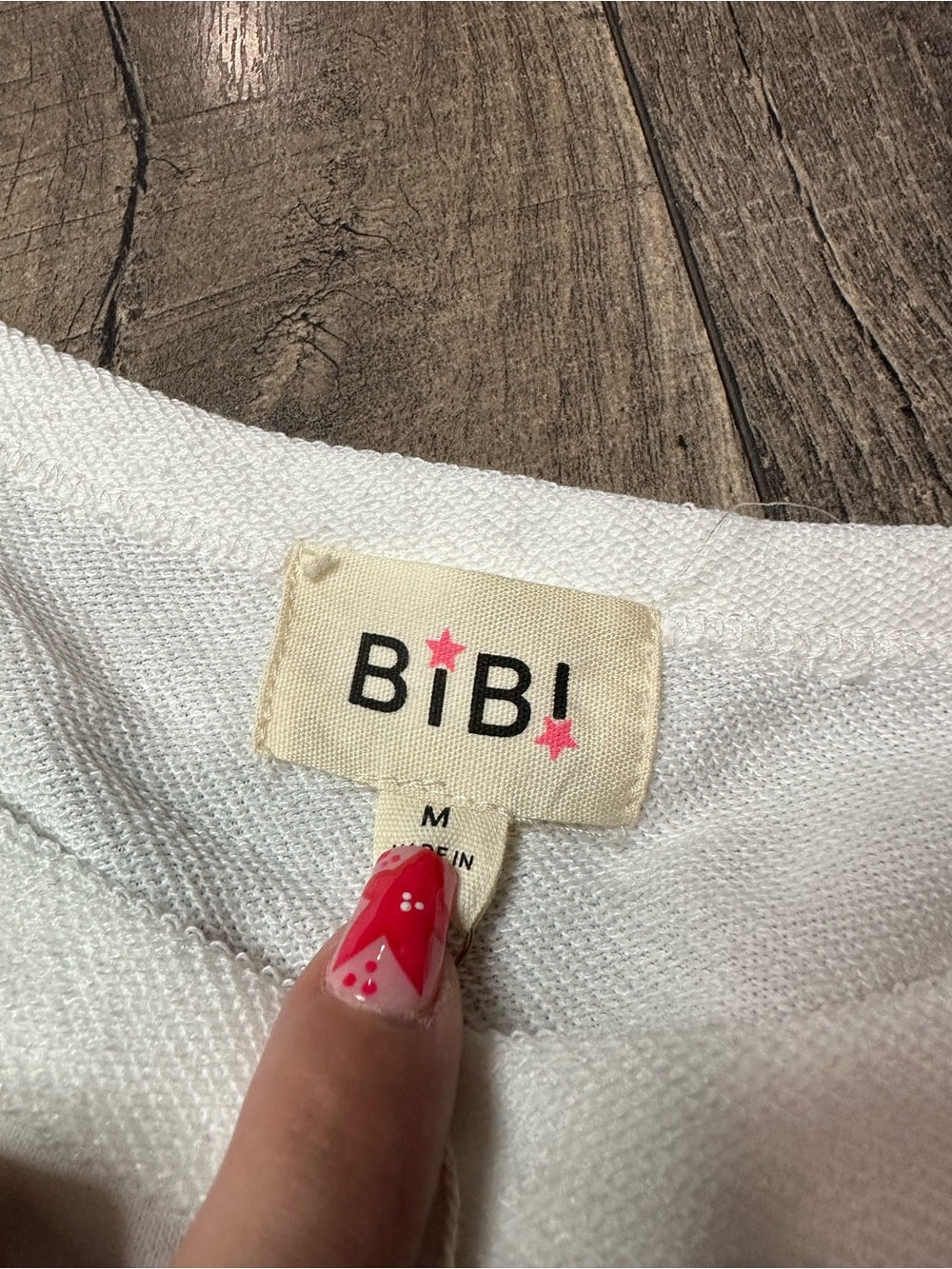 Bibi White Oversized Top