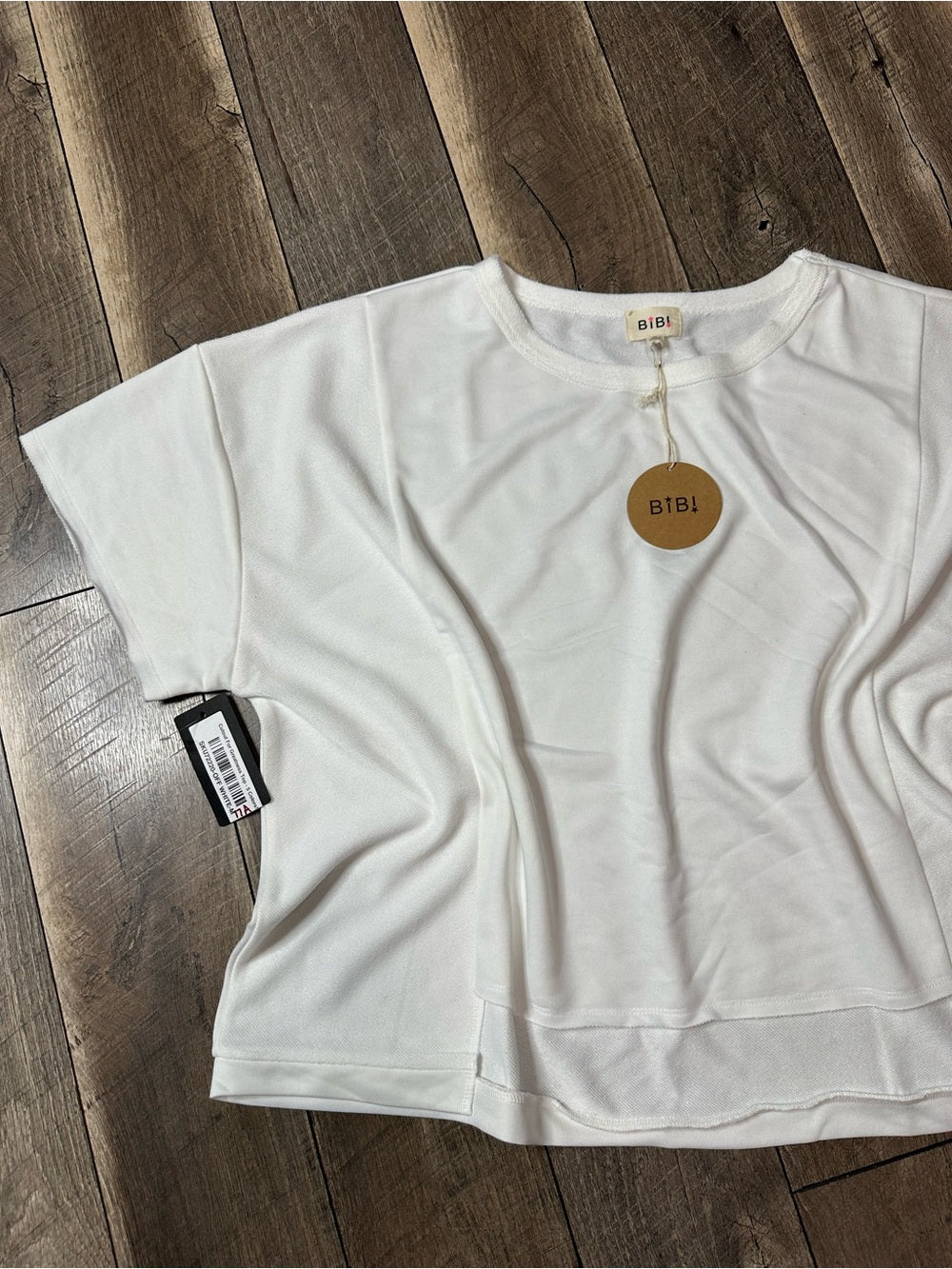 Bibi White Oversized Top