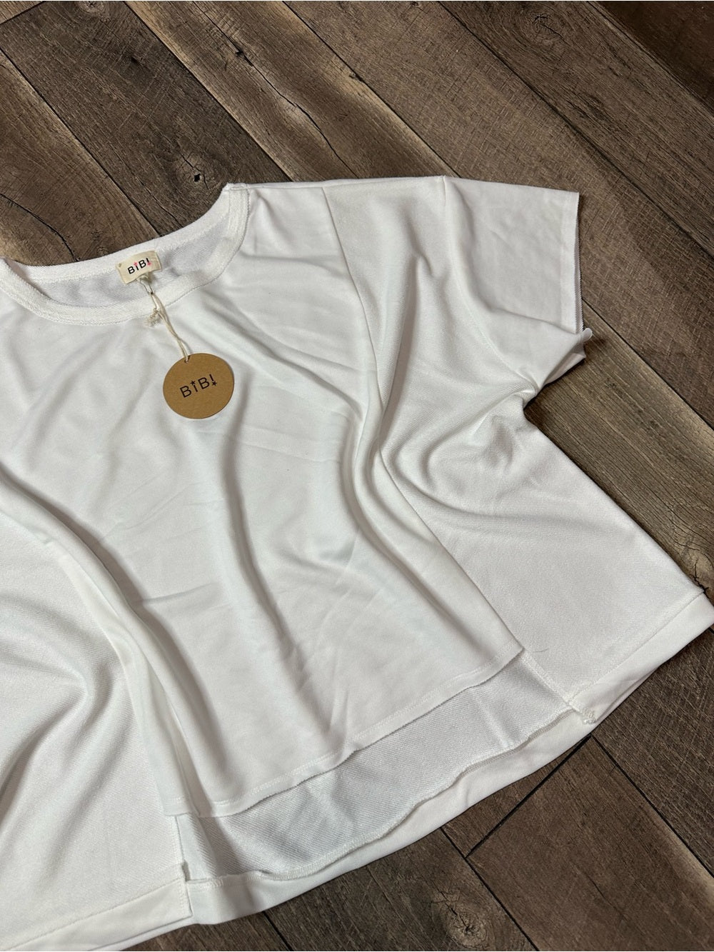 Bibi White Oversized Top
