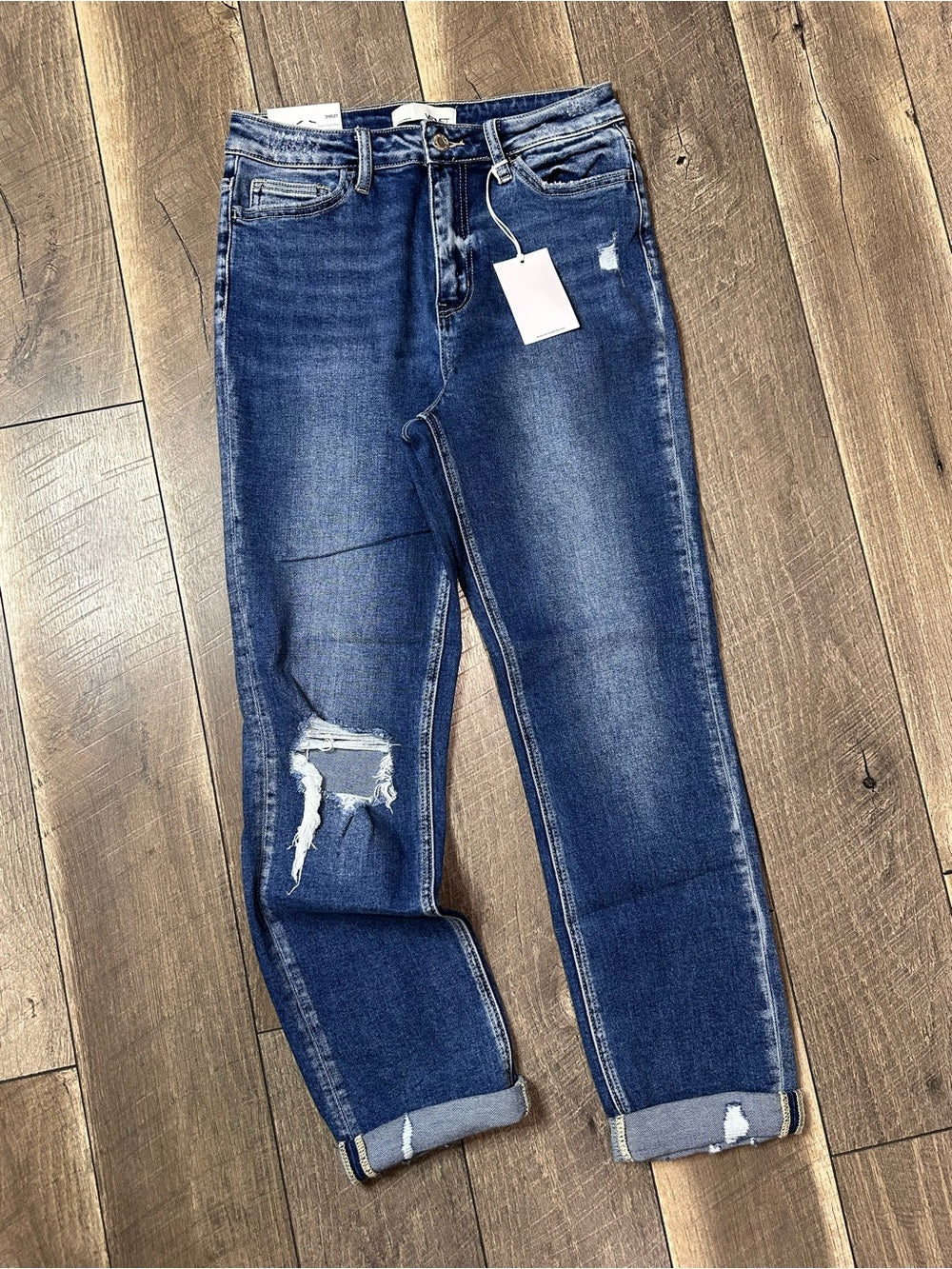 Vervet Shirley Super Hi Rise Stretch Slim Straight Jeans (new with tags)