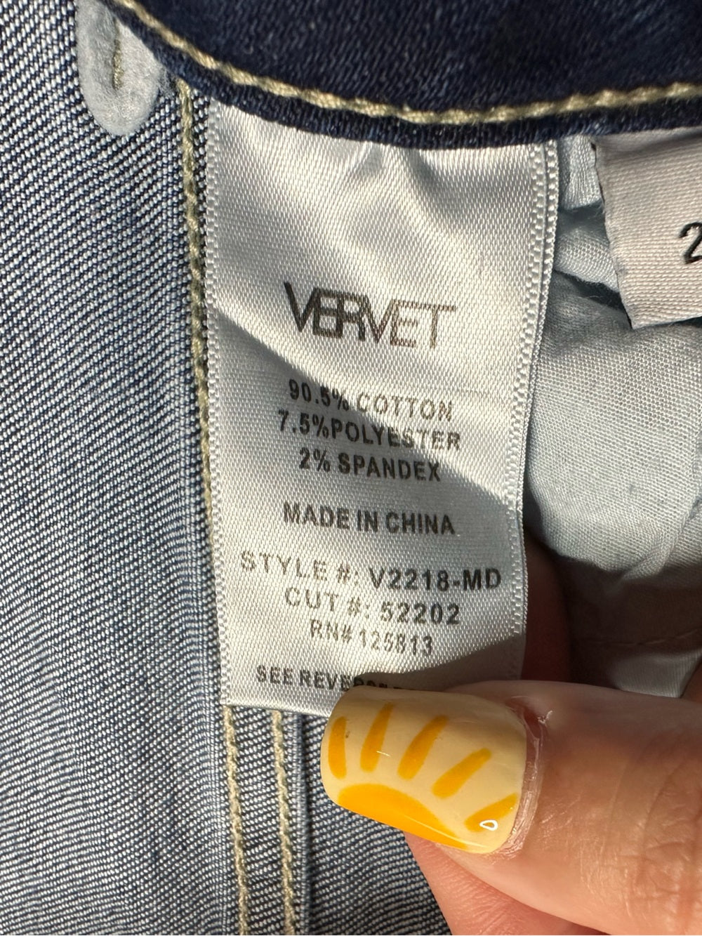Vervet Shirley Super Hi Rise Stretch Slim Straight Jeans (new with tags)