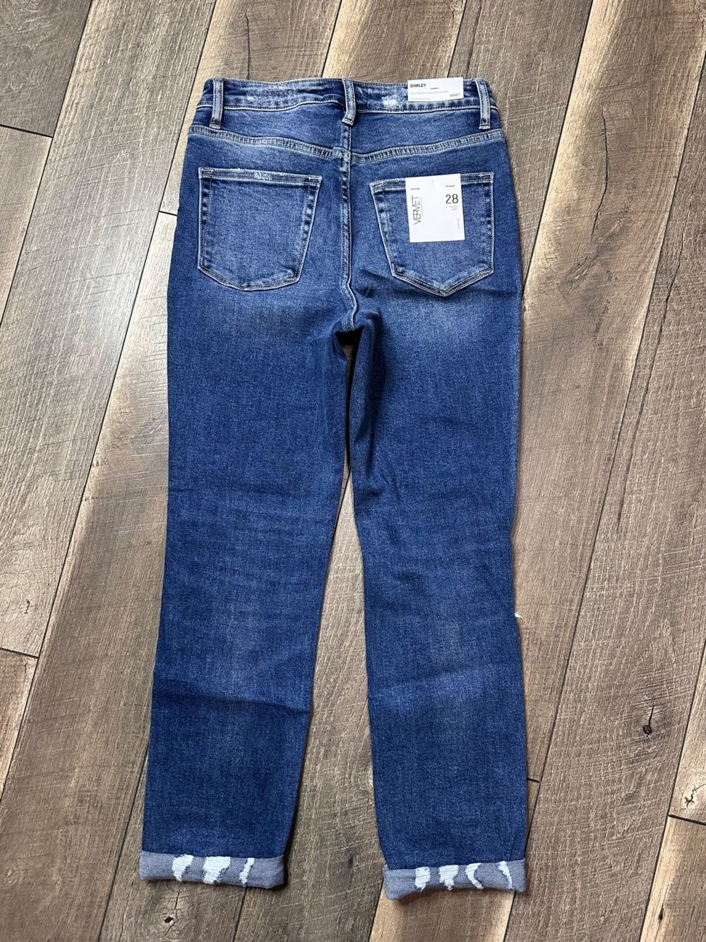 Vervet Shirley Super Hi Rise Stretch Slim Straight Jeans (new with tags)