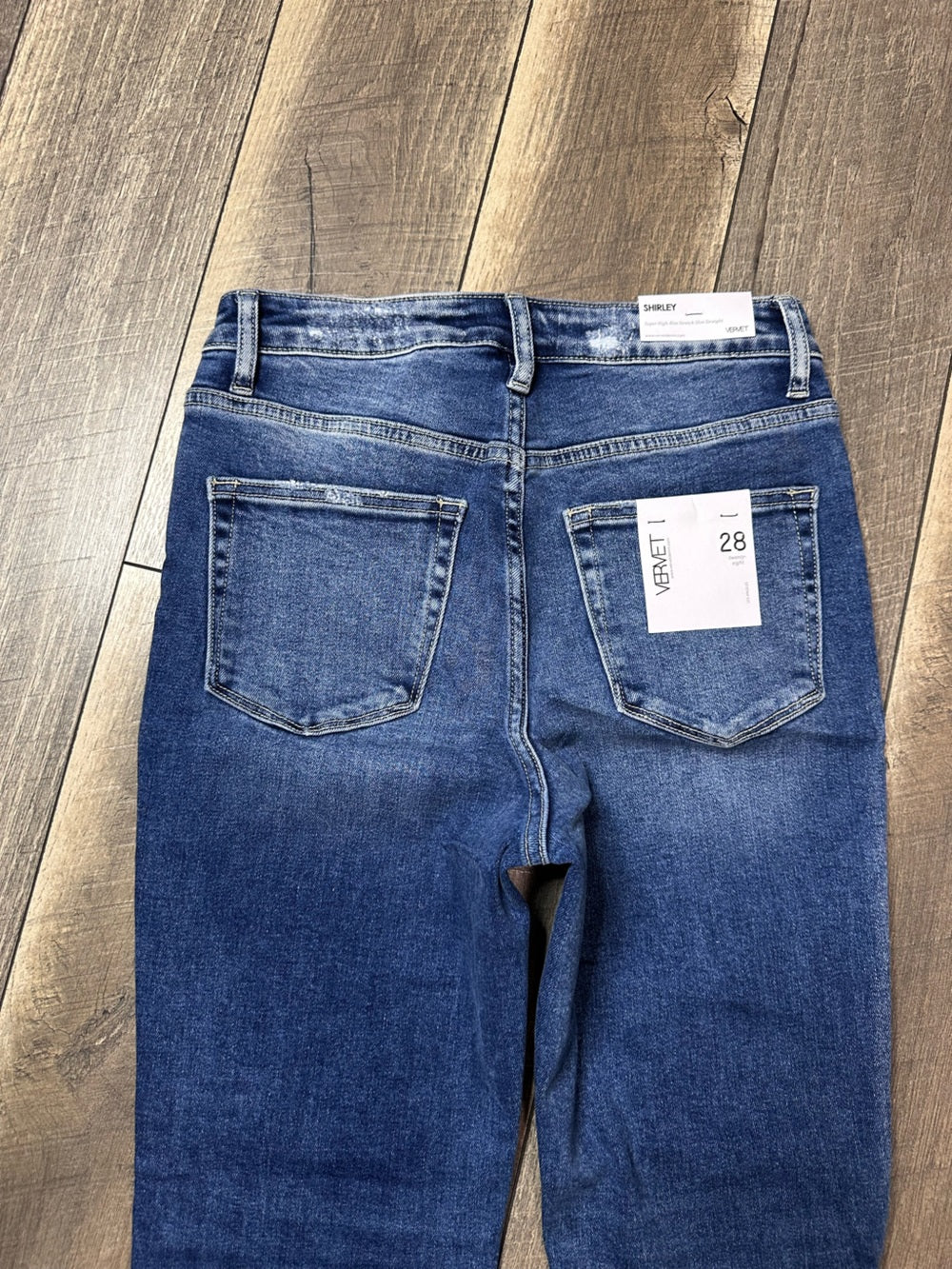 Vervet Shirley Super Hi Rise Stretch Slim Straight Jeans (new with tags)