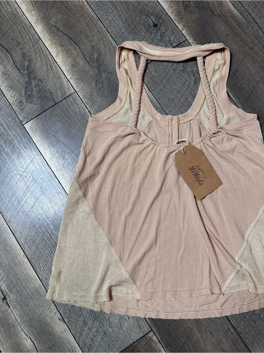 Listicle Braided Halter Tank Top (new with tags)