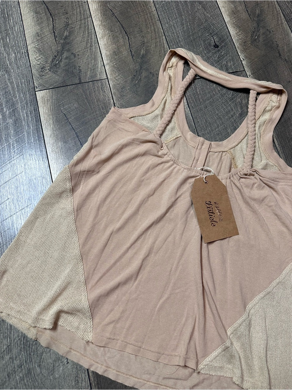 Listicle Braided Halter Tank Top (new with tags)