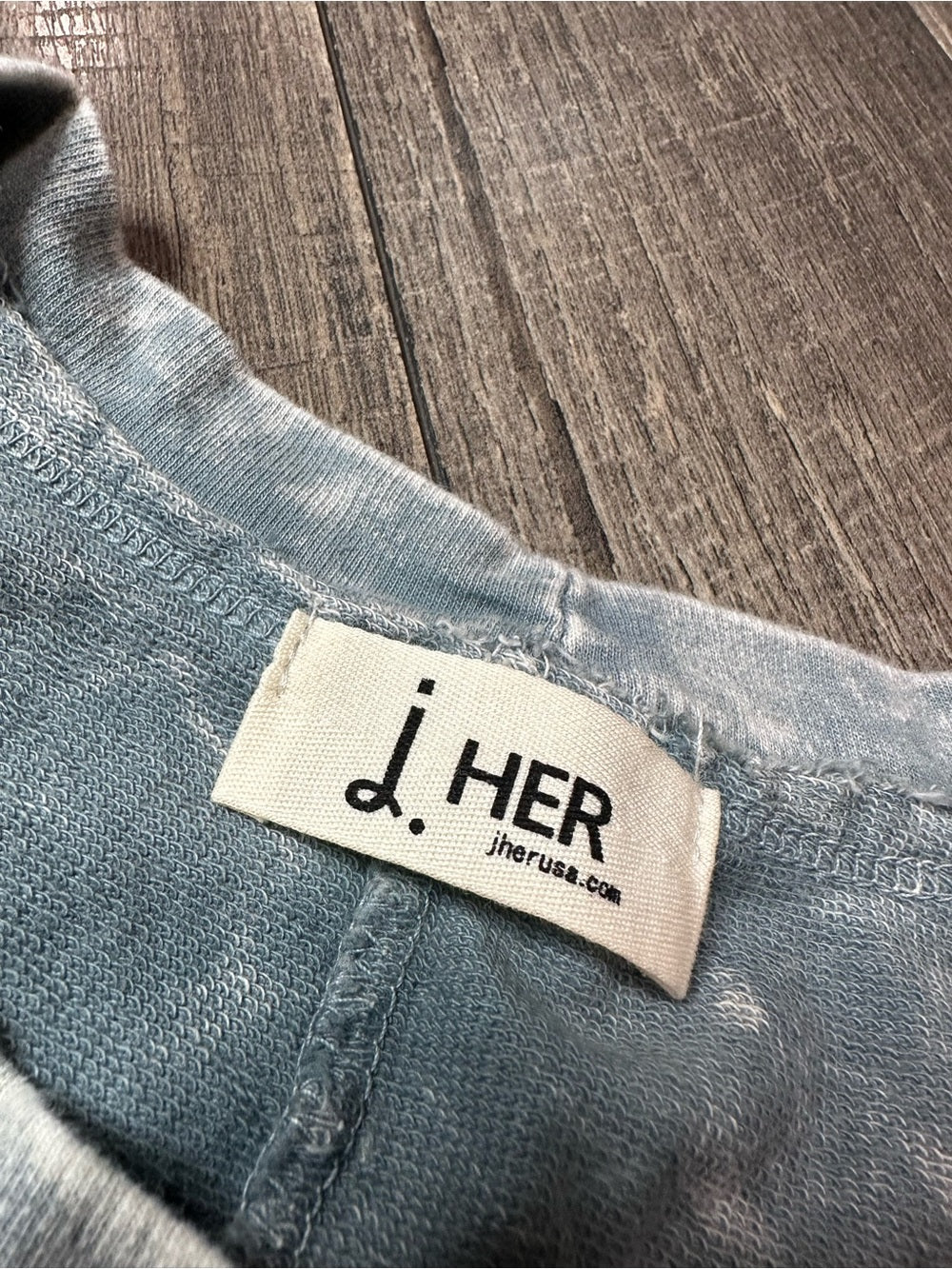 J. Her Stonewash Short Sleeve Top (new without tags)