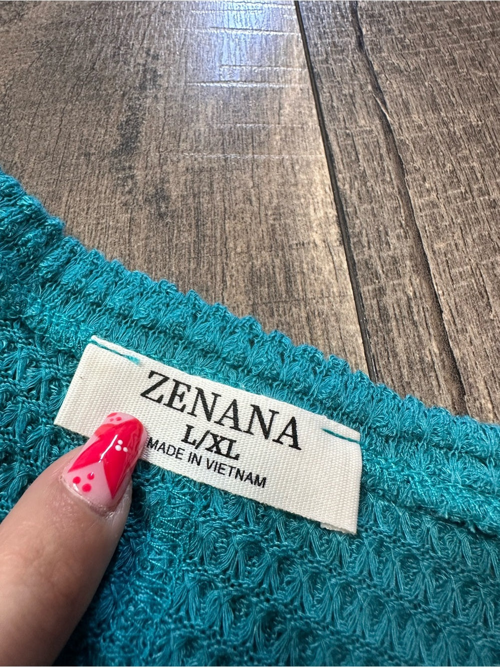 Zenana Oversized Waffleknit Short Sleeve (new without tags)