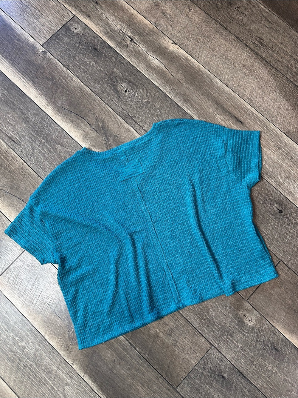 Zenana Oversized Waffleknit Short Sleeve (new without tags)