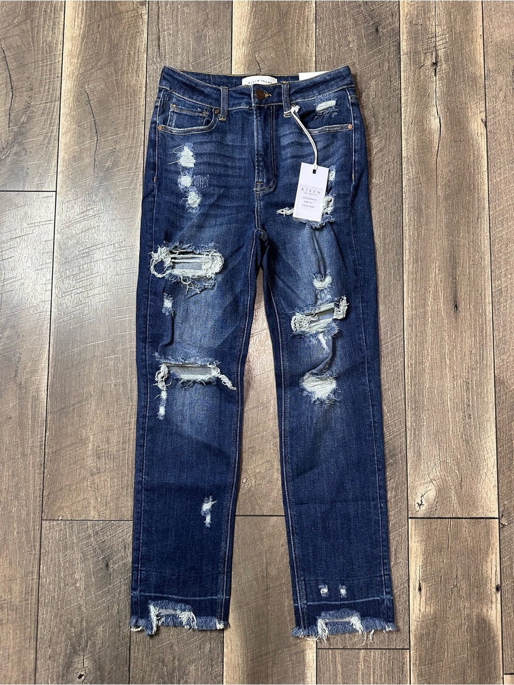 Risen Shadow Hem Straight Leg Jeans (new with tags)