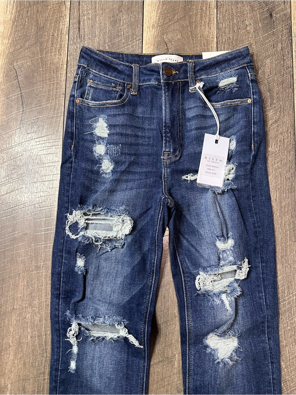 Risen Shadow Hem Straight Leg Jeans (new with tags)