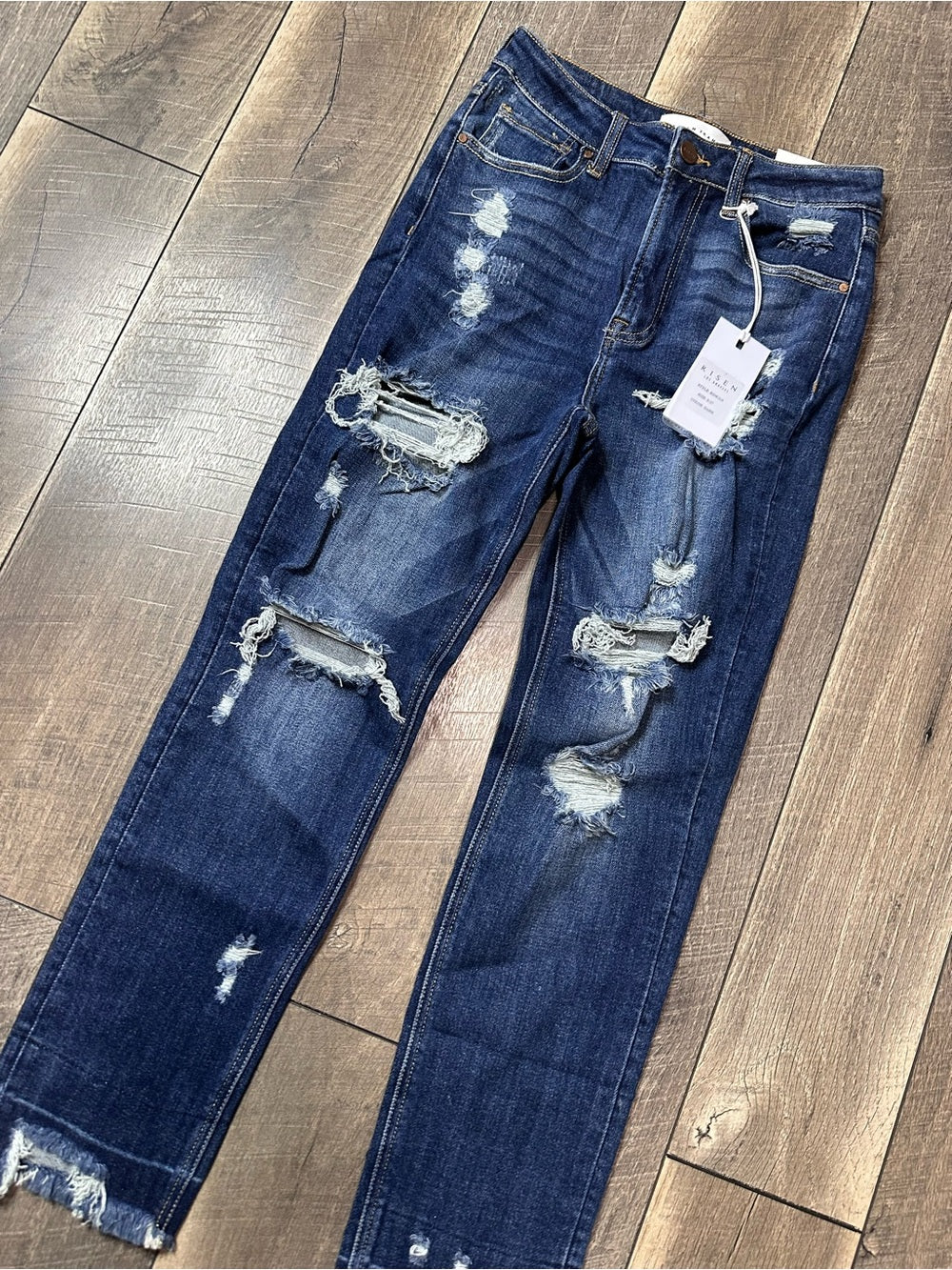 Risen Shadow Hem Straight Leg Jeans (new with tags)