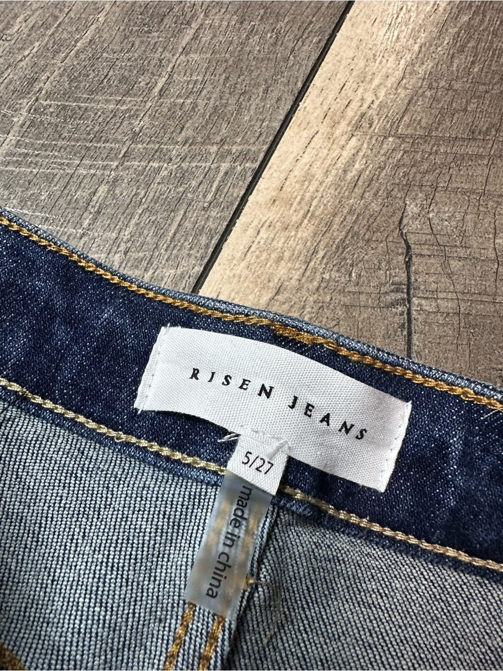 Risen Shadow Hem Straight Leg Jeans (new with tags)