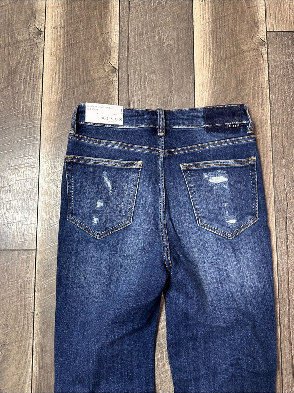 Risen Shadow Hem Straight Leg Jeans (new with tags)