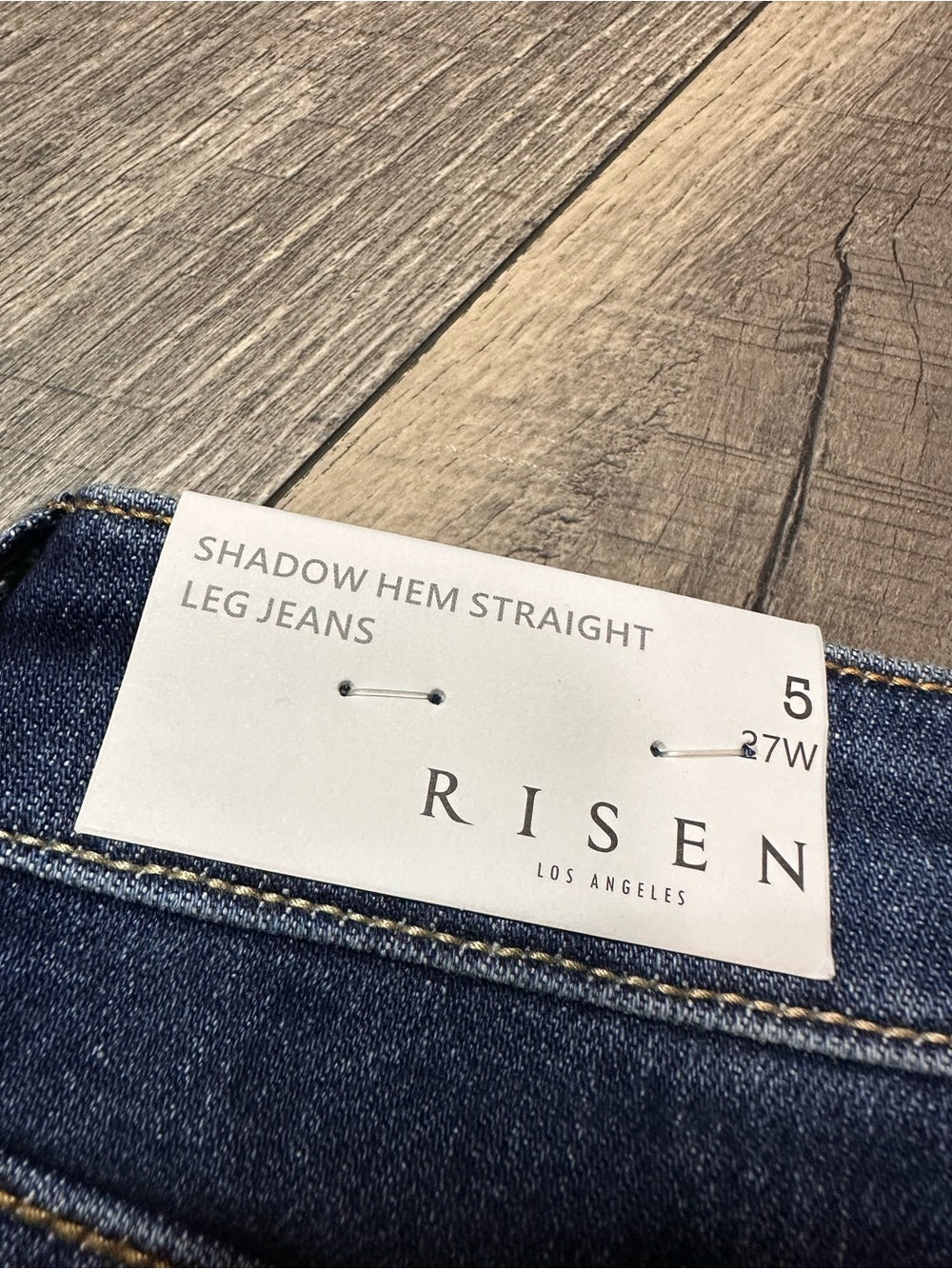 Risen Shadow Hem Straight Leg Jeans (new with tags)