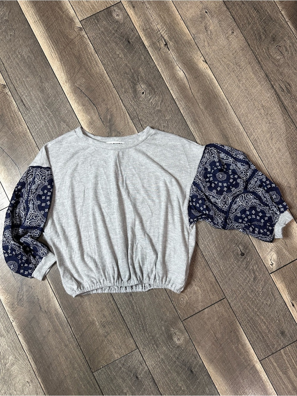 Bucket List Colorblock Paisley Cozy Soft Long Sleeve