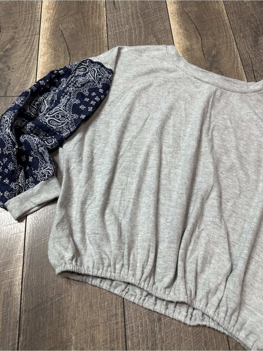 Bucket List Colorblock Paisley Cozy Soft Long Sleeve