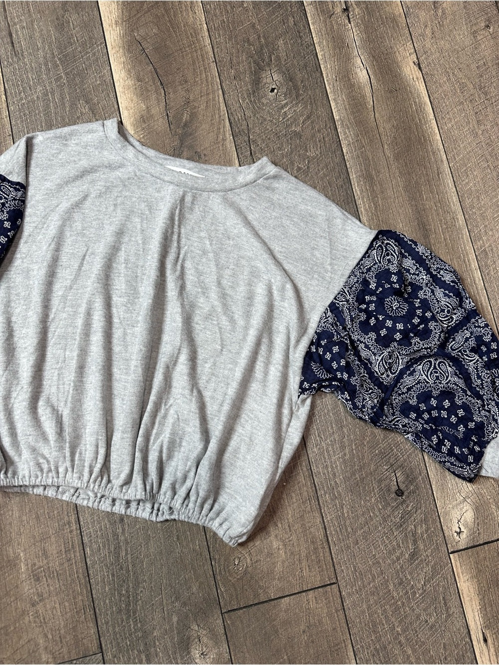 Bucket List Colorblock Paisley Cozy Soft Long Sleeve