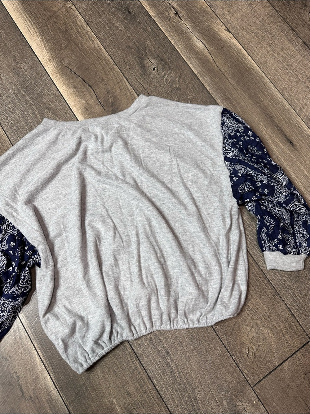 Bucket List Colorblock Paisley Cozy Soft Long Sleeve