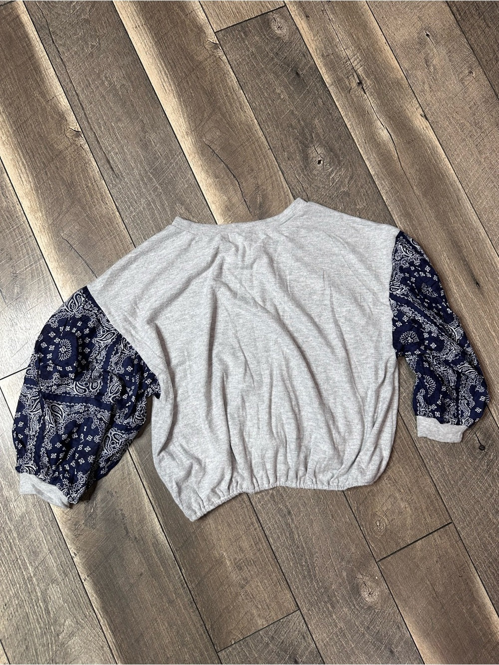 Bucket List Colorblock Paisley Cozy Soft Long Sleeve