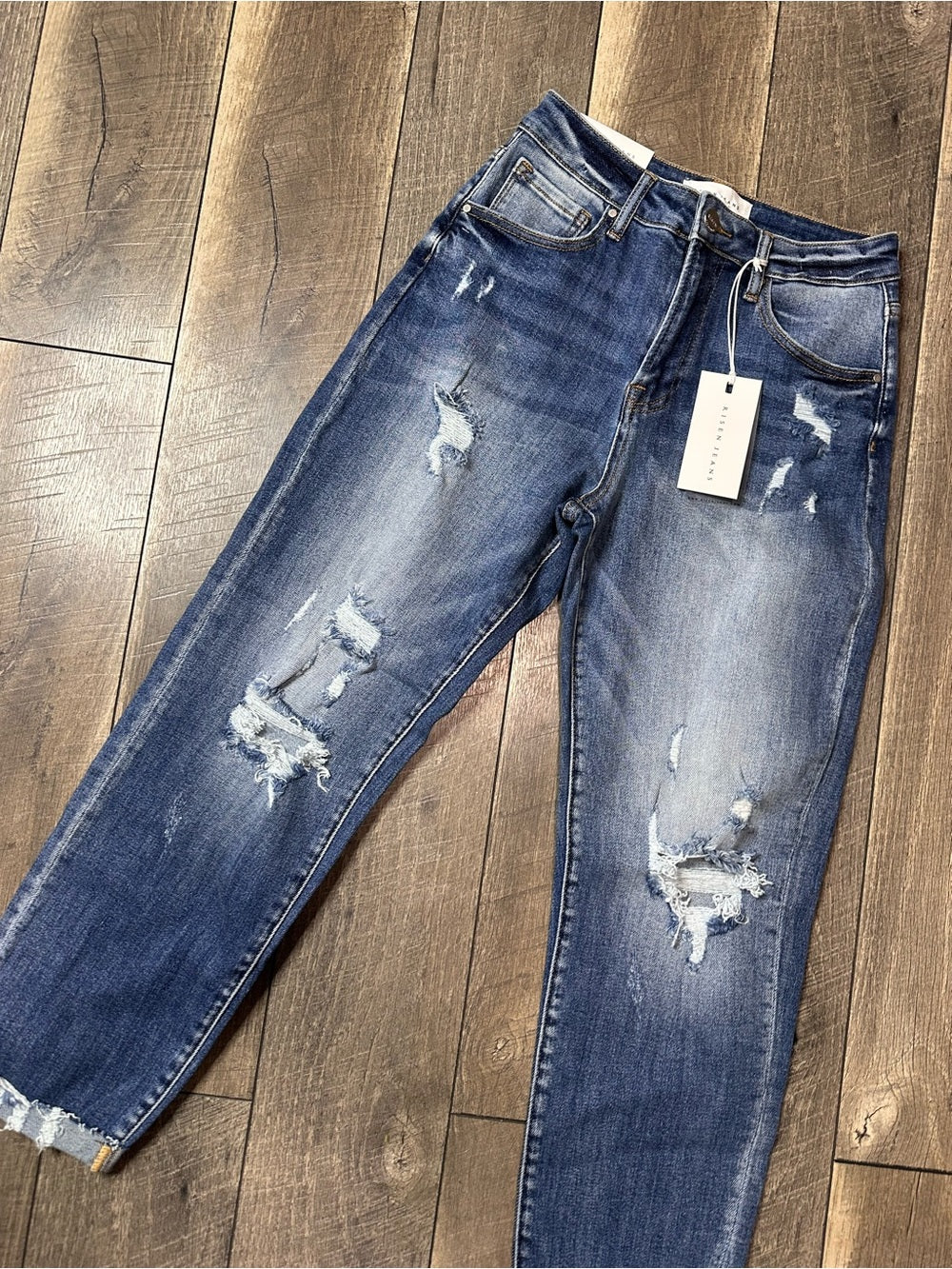 Risen Hi Rise Boyfriend Jeans (new with tags)