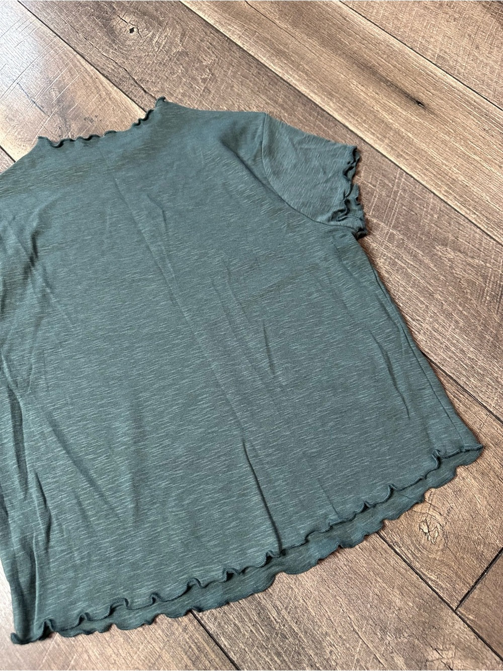 Zenana Pine Green Short Sleeve Top
