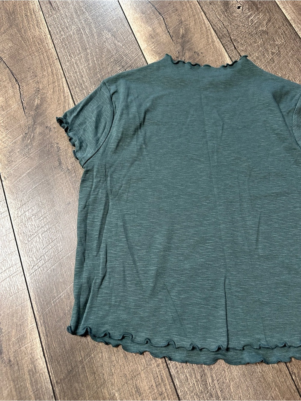 Zenana Pine Green Short Sleeve Top
