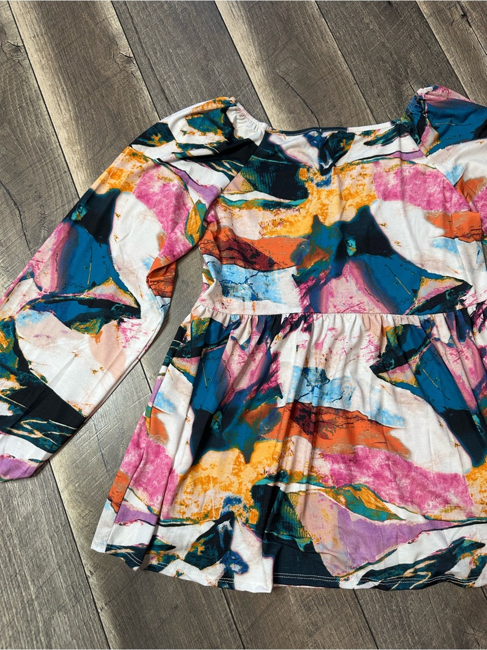 Hemish USA Multicolor Long Sleeve Top