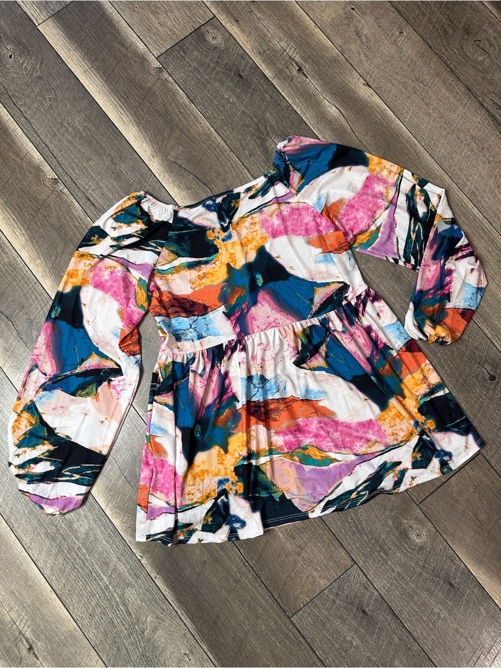 Hemish USA Multicolor Long Sleeve Top