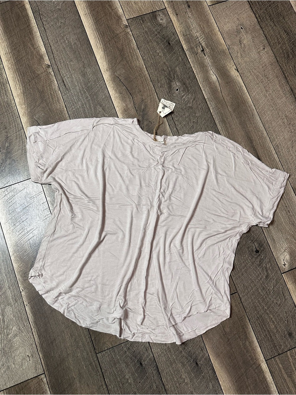 Easel Oversized Buttery Soft Short Sleeve Top