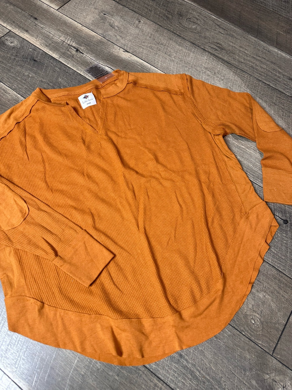 Like Love Oversized Waffleknit Long Sleeve Top (new with tags)