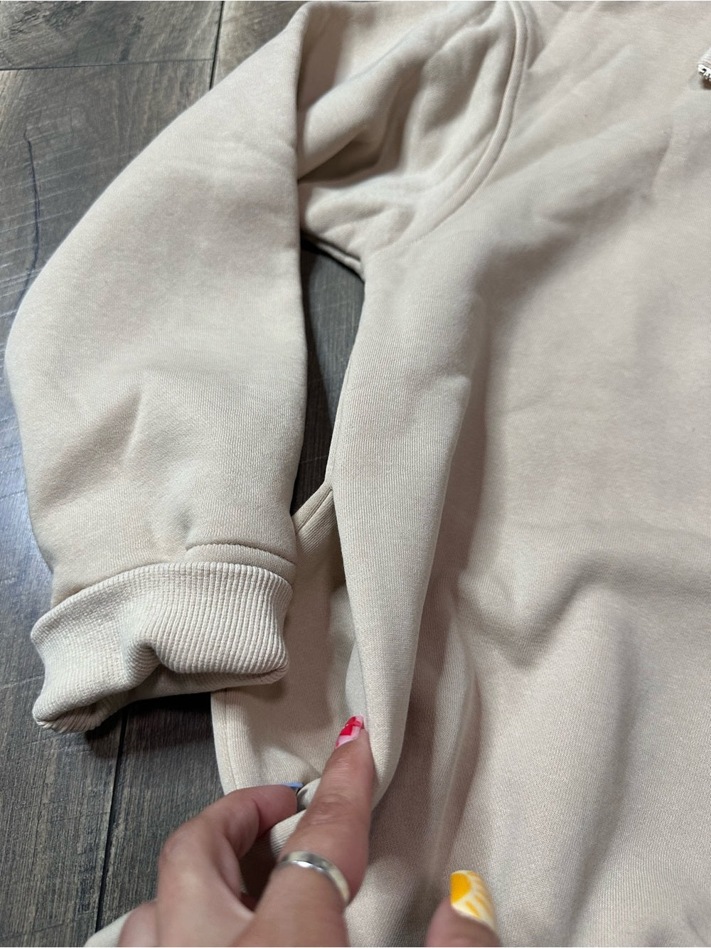 White Birch Black Label 1/4 Zip Pullover (has pockets)
