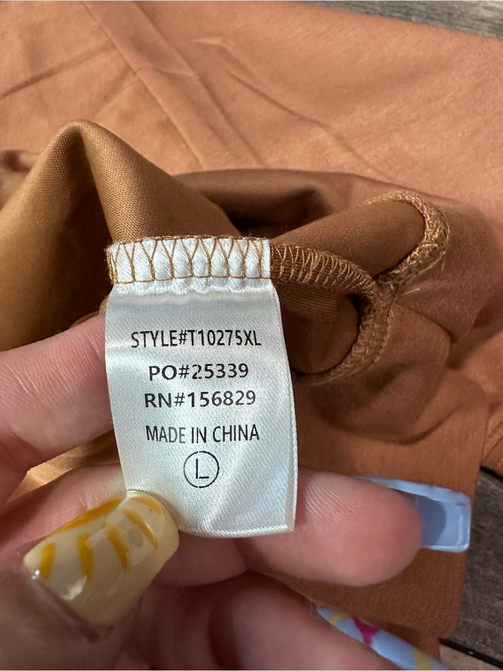 White Birch Rust Button Neck Pullover (new without tags)