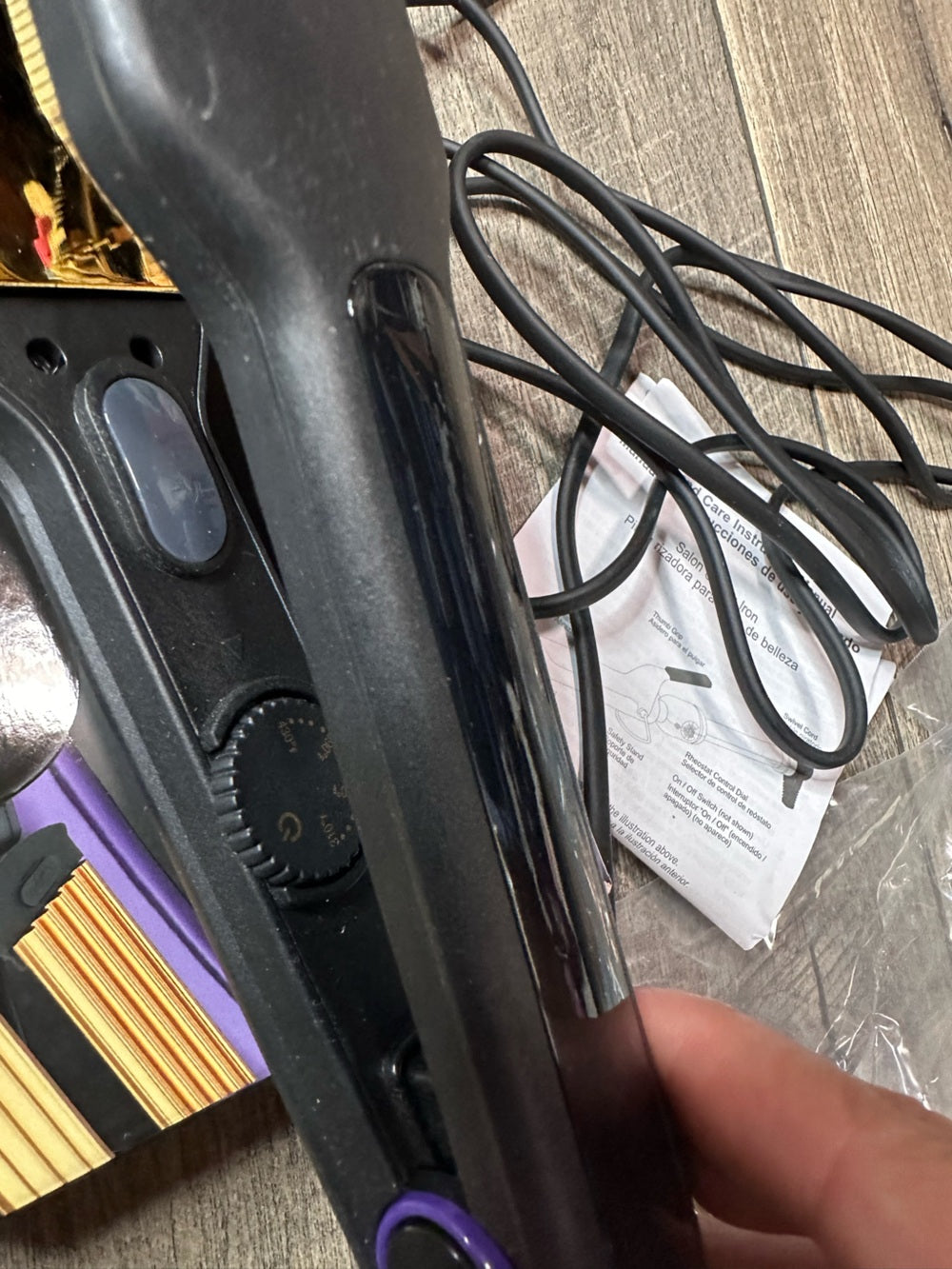 Hot Tools 1 1/2” Interchangeable Flat Iron (tested, works, gently used)