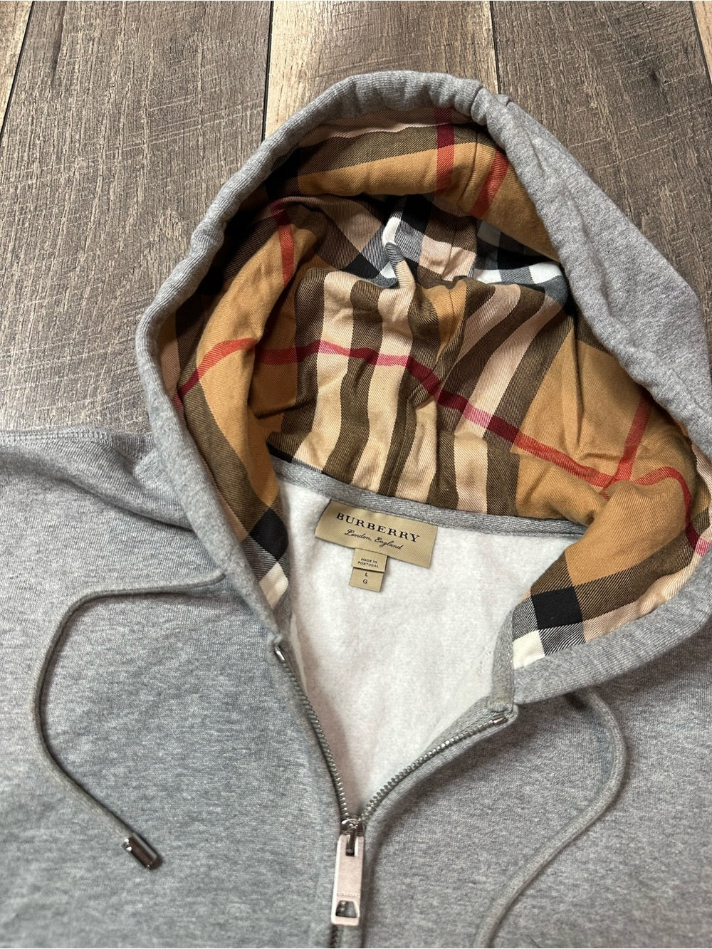 Burberry Zip Up Hoodie