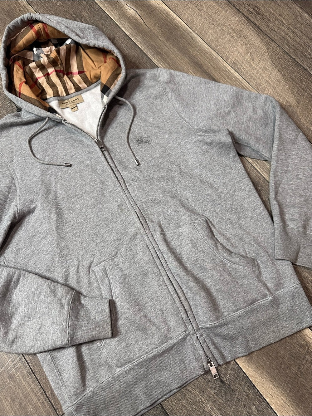 Burberry Zip Up Hoodie