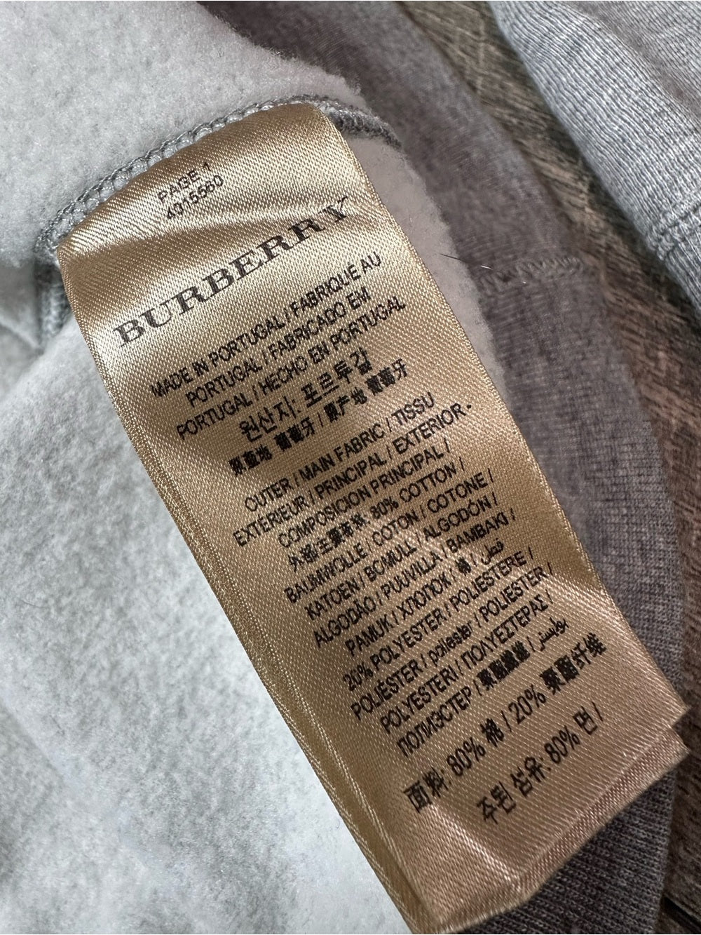 Burberry Zip Up Hoodie