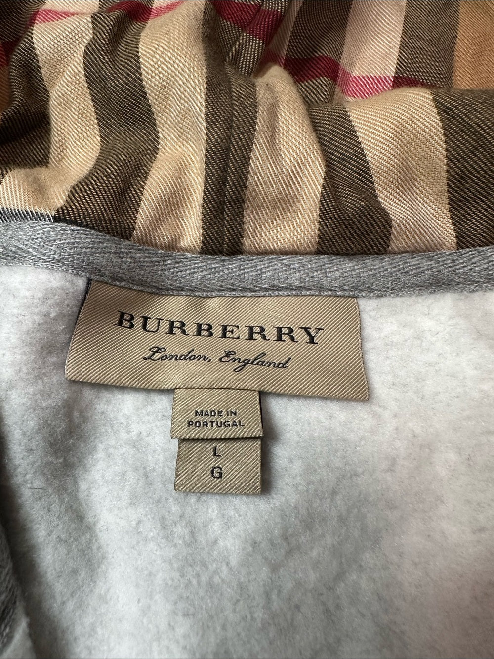 Burberry Zip Up Hoodie