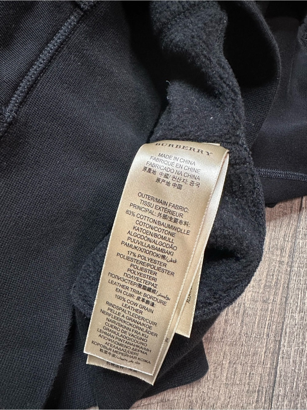 Burberry Zip Up Hoodie