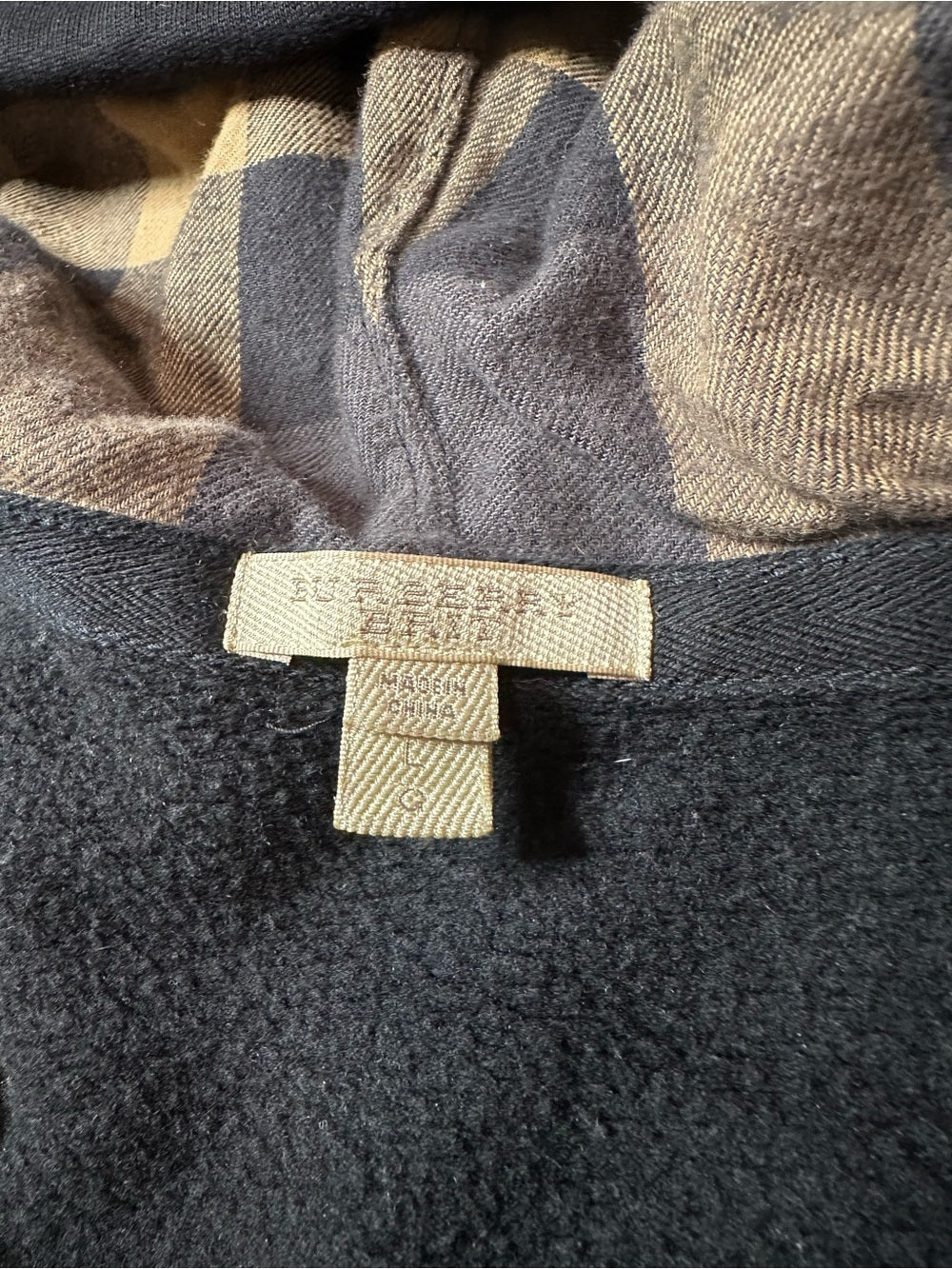 Burberry Zip Up Hoodie