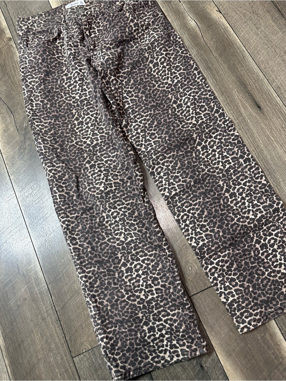 Pull&Bear Leopard Straight Leg Jeans