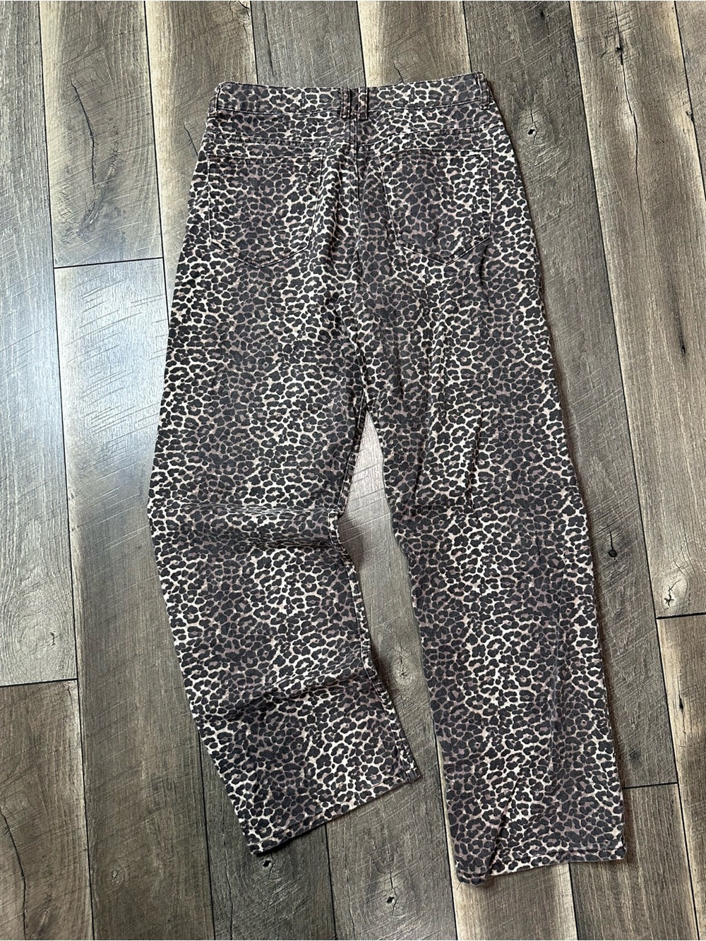 Pull&Bear Leopard Straight Leg Jeans